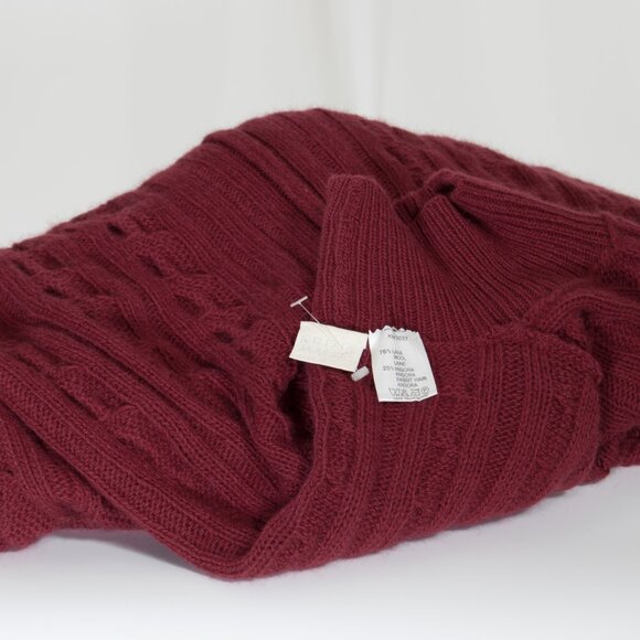 NWOT Krizia Maglia Angora‑Blend Cable‑Knit Turtleneck Dress - Picture 3 of 4